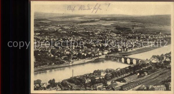Trier Römerstadt Fliegeraufnahme