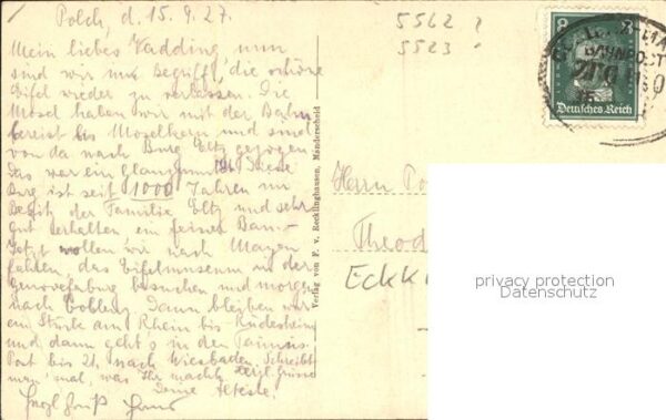 Manderscheid Eifel Künstlerkarte Ober- Unterberg – Bild 2