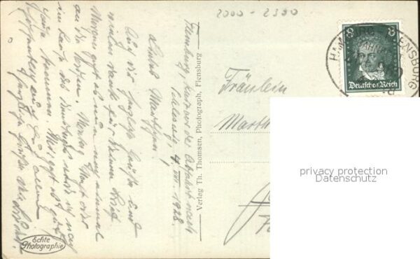 Flensburg Marineschule (Bahnhpoststempel) – Bild 2