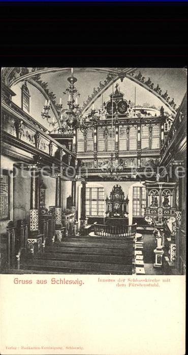 Schleswig Holstein Innenansicht von der Schlosskirche mit