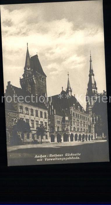 Aachen Rathaus Rückseite mit Verwaltungsgebäud