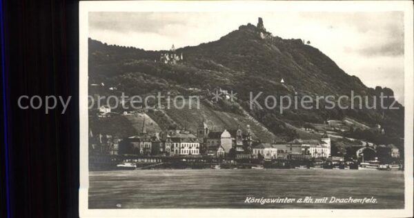 Koenigswinter mit Burg Drachenfels