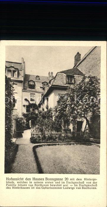 Bonn Rhein Hofansicht des Hauses Bonngasse 20