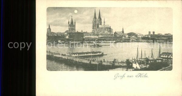 Koeln Rhein mit Münster