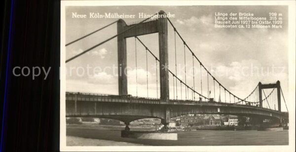 Muelheim Koeln Neue Hängebrücke