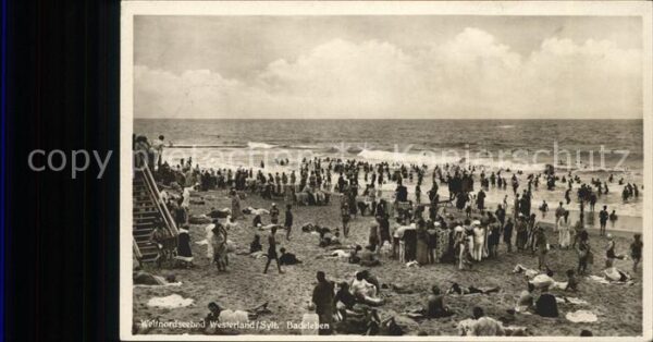 Westerland Sylt Strand- u.Badeleben