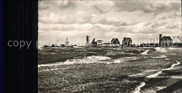 Cuxhaven Nordseebad Sturmflut