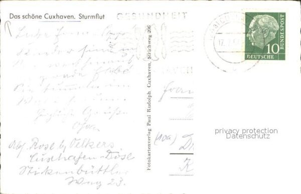 Cuxhaven Nordseebad Sturmflut – Bild 2