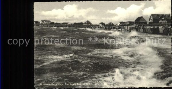 Buesum Nordseebad Strum am Badestrand