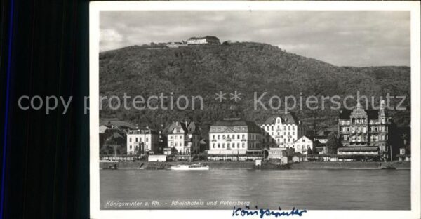 Koenigswinter Div.Rheinhotels u.Petersberg (Feldpost)