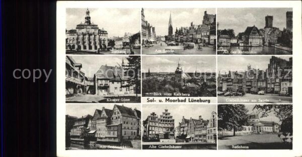 Lueneburg Badehaus Rathaus u.Kloster Lüne