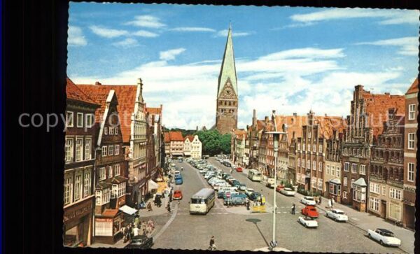 Lueneburg Partie am Sande u.Johanniskirche