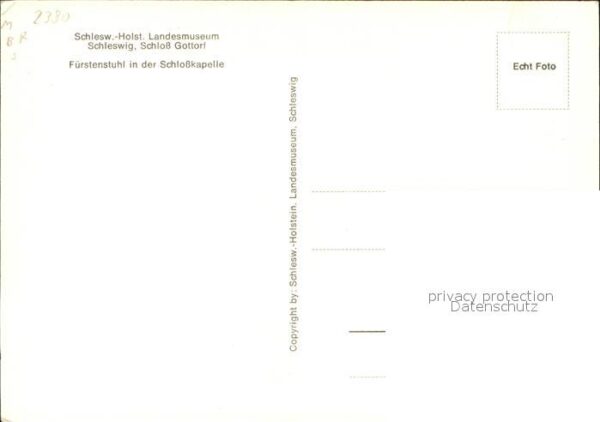 Schleswig Holstein Fürstenstuhl in der Schloßkapelle – Bild 2
