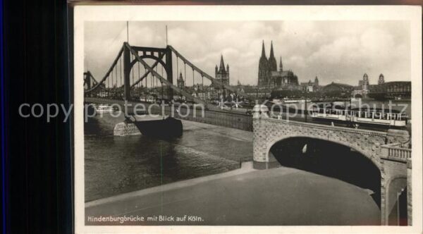 Koeln Rhein Hindenburgbrücke