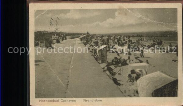 Cuxhaven Nordseebad Strandleben