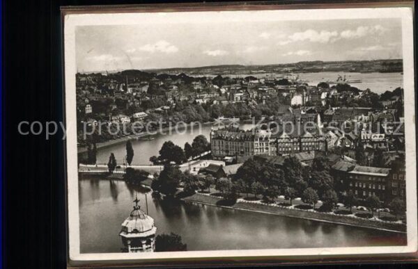 Kiel Blick über Schacht u.Kriegshafen