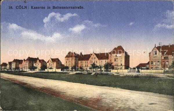 Coeln Rhein Kaserne in der Boltensternstrasse (feld
