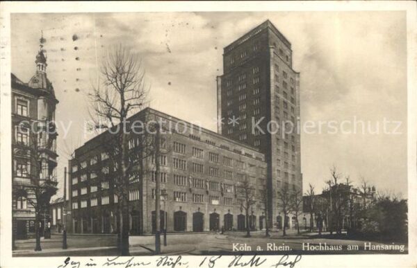 Koeln Rhein Hochhaus am Hansaring