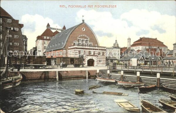 Kiel Fischhalle mit Fischerleger