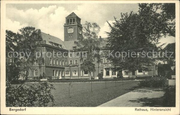 Bergedorf Hamburg Rathaus (Hinteransicht)