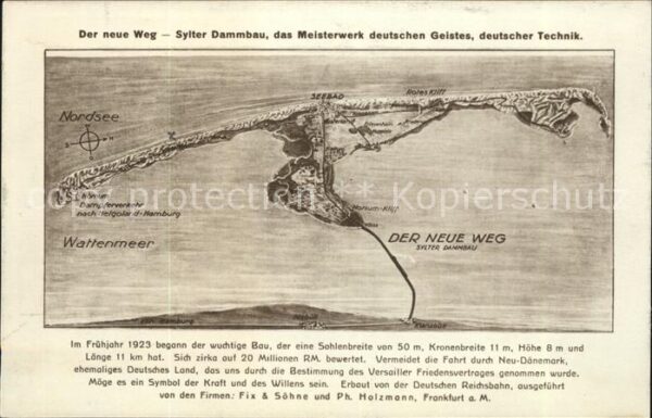 Sylt Sylter Dammbau