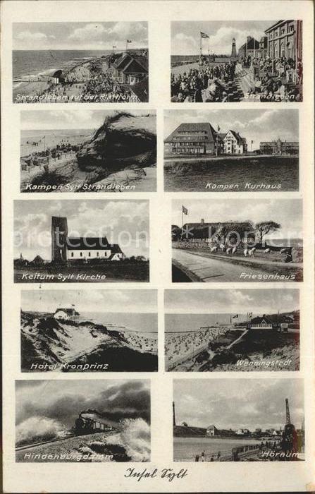 Sylt mit Kampen Keitum, Hörnum usw.