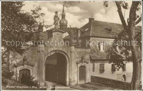 Eltville Rhein Kloster Eberbach mit Sandsteinportal