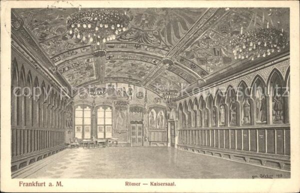 Frankfurt Main Innenansicht vom Römer (Kaisersaal)