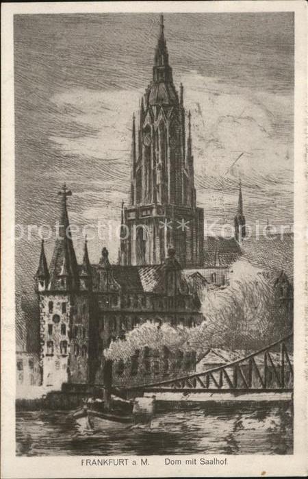 Frankfurt Main Dom mit Saalhof