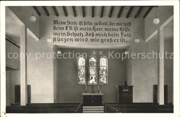 Nieder-Ramstadt Niederramstadt Muehltal  Innenansicht von der Kapelle der Innere
