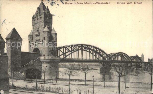 Mainz Rhein Kaiserbrücke