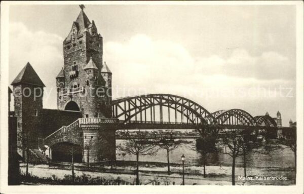 Mainz Rhein Kaiserbrücke