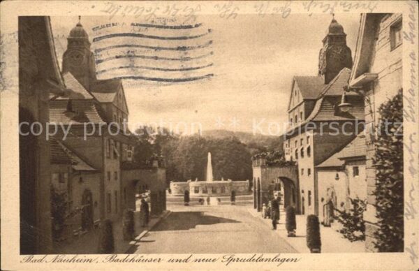 Bad Nauheim Badehäuser u.neue Sprudelanlagen