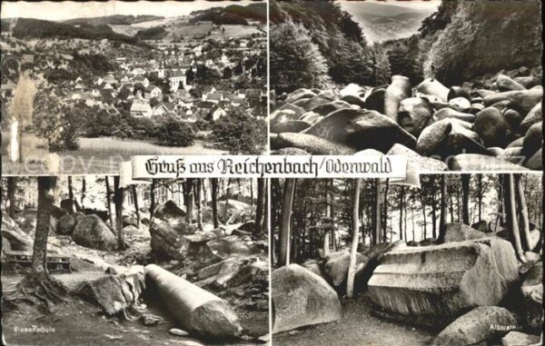 Reichenbach Odenwald mit Altarstein u.Riesensäule