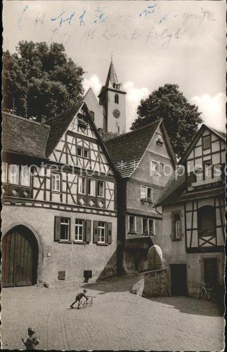 Zwingenberg Bergstrasse Strassenpartie mit spielenden Kindern