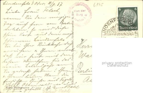 Lindenfels Odenwald (Stempel) – Bild 2