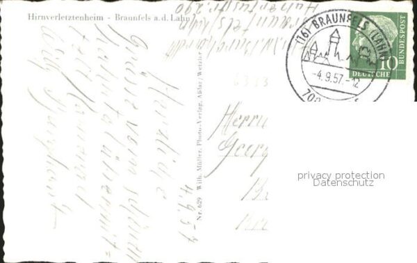 Braunfels Hirnverletztenheim (Stempel) – Bild 2
