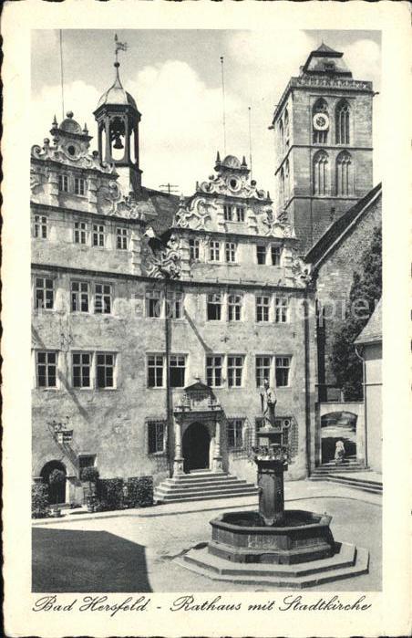 Bad Hersfeld Rathaus mit Stadtkirche