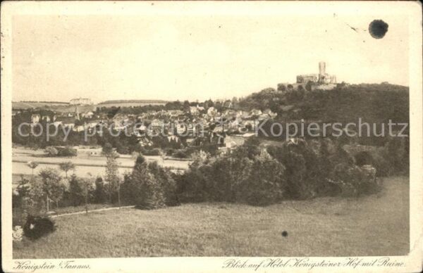 Koenigstein Taunus mit Burgruine