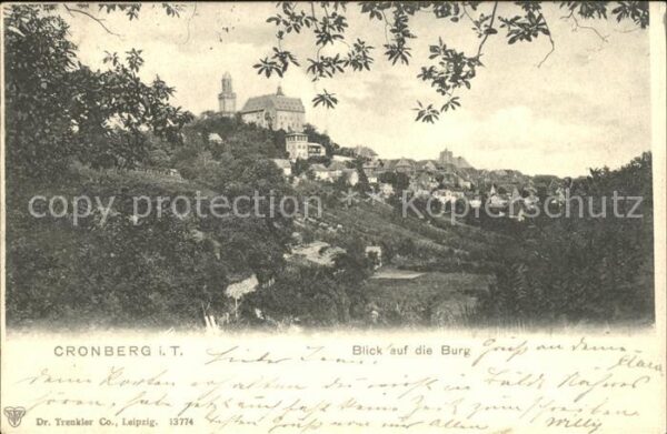 Kronberg Taunus mit Blick auf die Burg