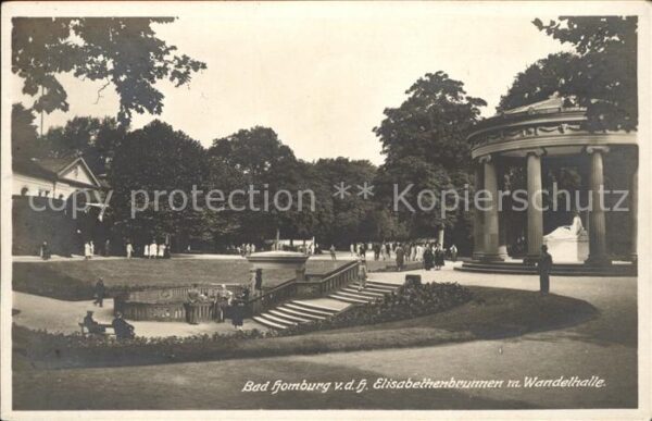 Bad Homburg Hoehe Elisabethenbrunnen mit Wandelhalle