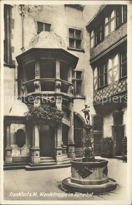 Frankfurt Main Wendeltreppe im Römerhof