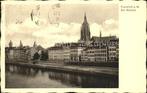 Frankfurt Main Partie am Mainkai