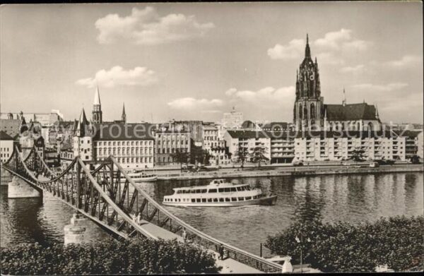 Frankfurt Main mit Dom u.Eisener Steg