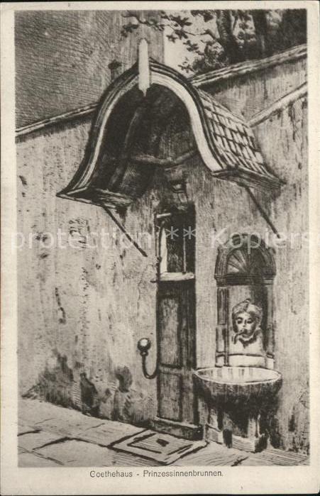 Frankfurt Main Goethehaus u-Prinzessinnenbrunnen