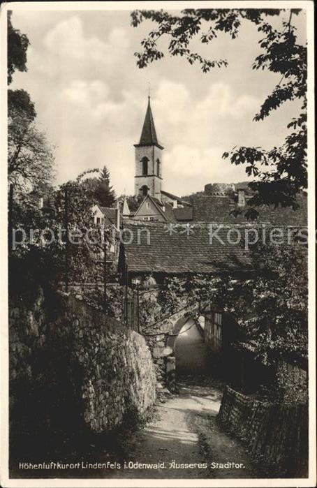 Lindenfels Odenwald Äusseres Stadttor