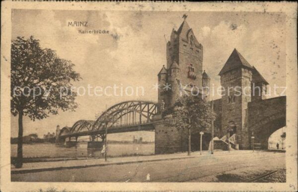 Mainz Rhein Kaiserbrücke
