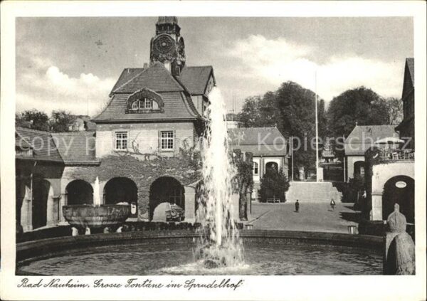 Bad Nauheim Grosse Fontäne im Sprudelhof