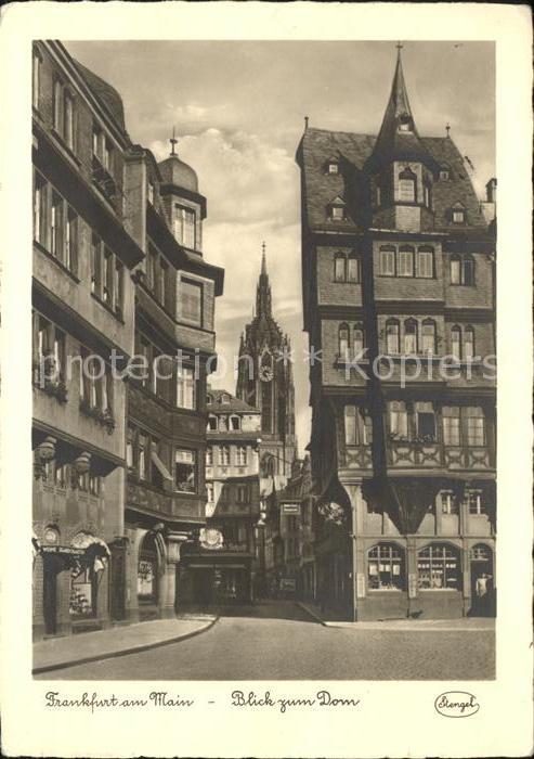 Frankfurt Main Blick zum Dom