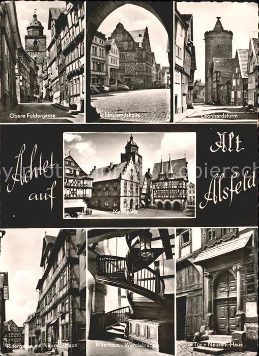 Alsfeld Obere-Fuldergasse u.Marktplatz